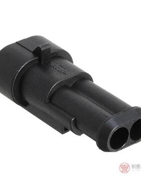 原装282104-1全新CONN TAB HOUSING 2POS BLACK正品