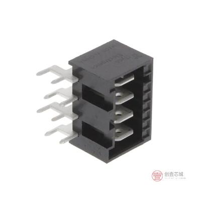 原装正品521384-4全新CONN HDR ON 0.250 4POS R/A
