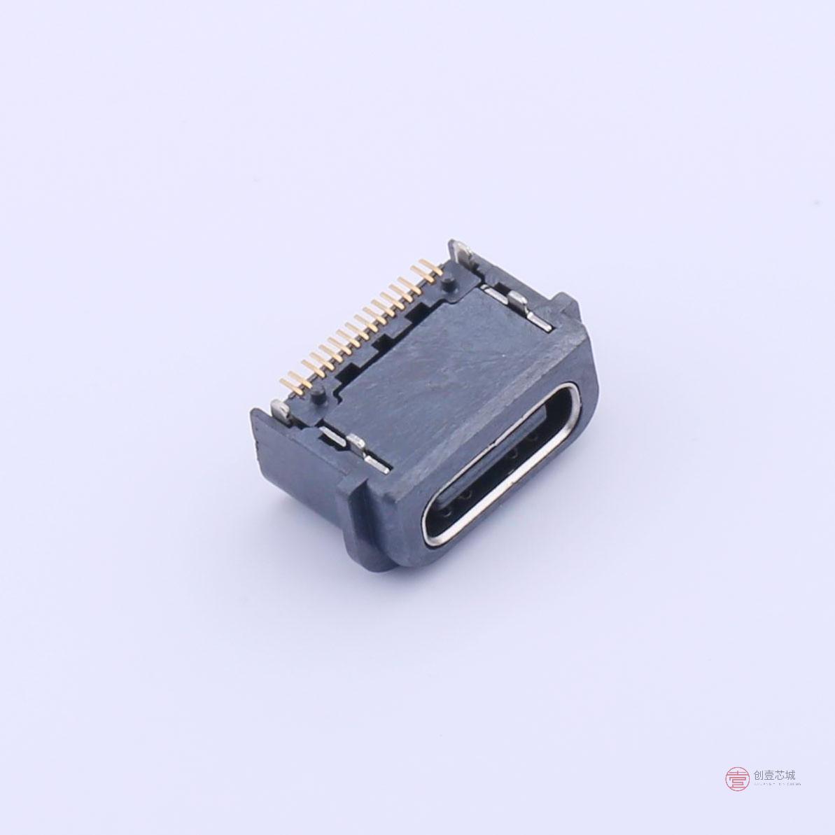 原装GT-USB-7043全新Type-C 母座 卧贴 全包防水IPX7正品
