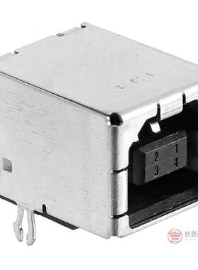 原装61729-1011BLF全新CONN RCPT USB2.0 TYPEB 4P