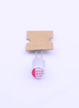 原装6R3AREP681M06X8E13T全新680uF 20% 6.3V正品