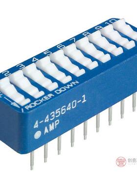 原装4-5435640-1全新SWITCH ROCKER DIP SPST 60MA 5V正品