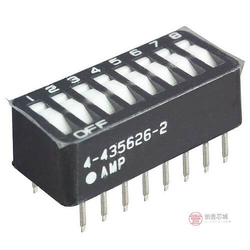 原装正品4-435626-2全新SWITCH ROCKER DIP SPST 25MA 24V