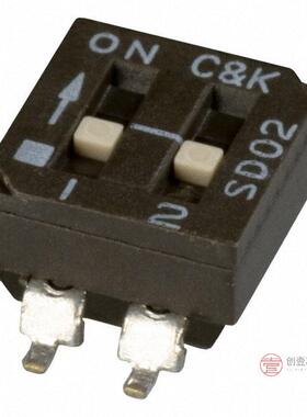 原装SD02H1SB全新SWITCH SLIDE DIP SPST 100MA 25V正品