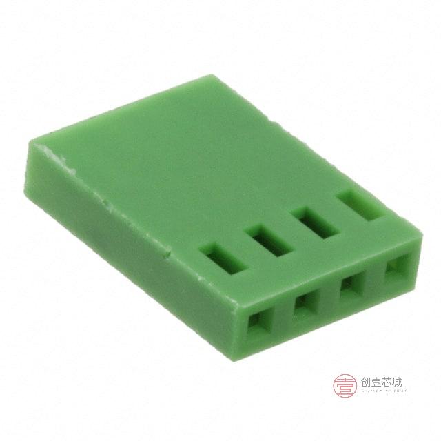 原装925366-4全新CONN RCPT HSNG 4POS .100 GREEN正品