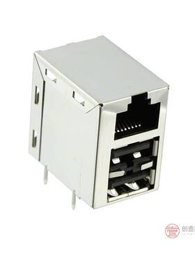 原装正品6116151-1全新CONN MOD JACK 8P8C R/A SHIELDED