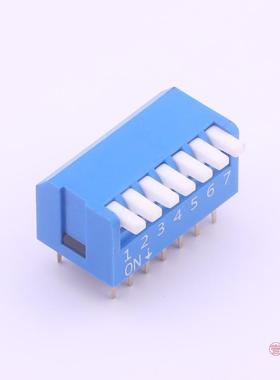 原装DPL-07BLP全新7位,2.54mm,180度蓝色,侧插凸柄正品