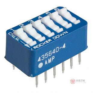 ROCKER DIP SPST 原装 5V正品 4全新SWITCH 60MA 5435640