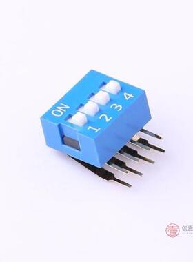 原装DA-04BLP全新4位,2.54mm,90度蓝色,侧插凸柄正品