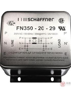 原装FN350-20-29全新LINE FILTER 250VAC 20A CHAS