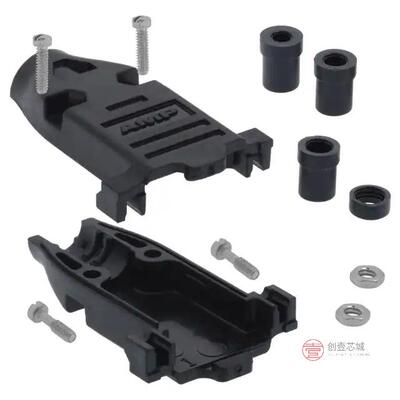 原装正品5748678-1全新CONN BACKSHELL 9POS 180DEG BLACK