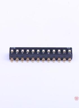 原装DSIC12LSGET全新2.54mm间距（黑）12位（高推钮）贴片正品