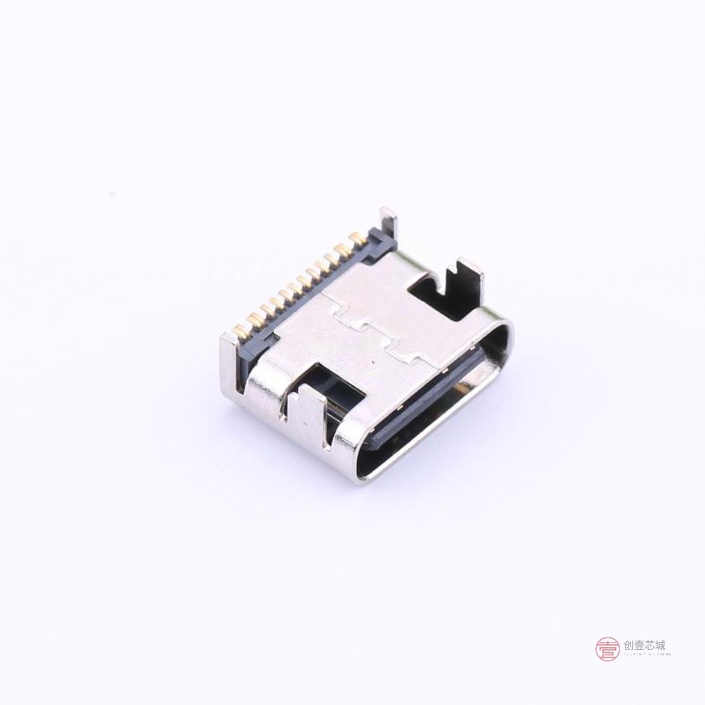 原装TYPE-C-31-M-08B全新Type-C 母座 卧贴正品