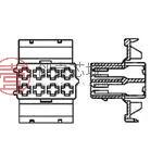原装881647-1全新CONN RECEPT 8POS JR POWER TIMER正品