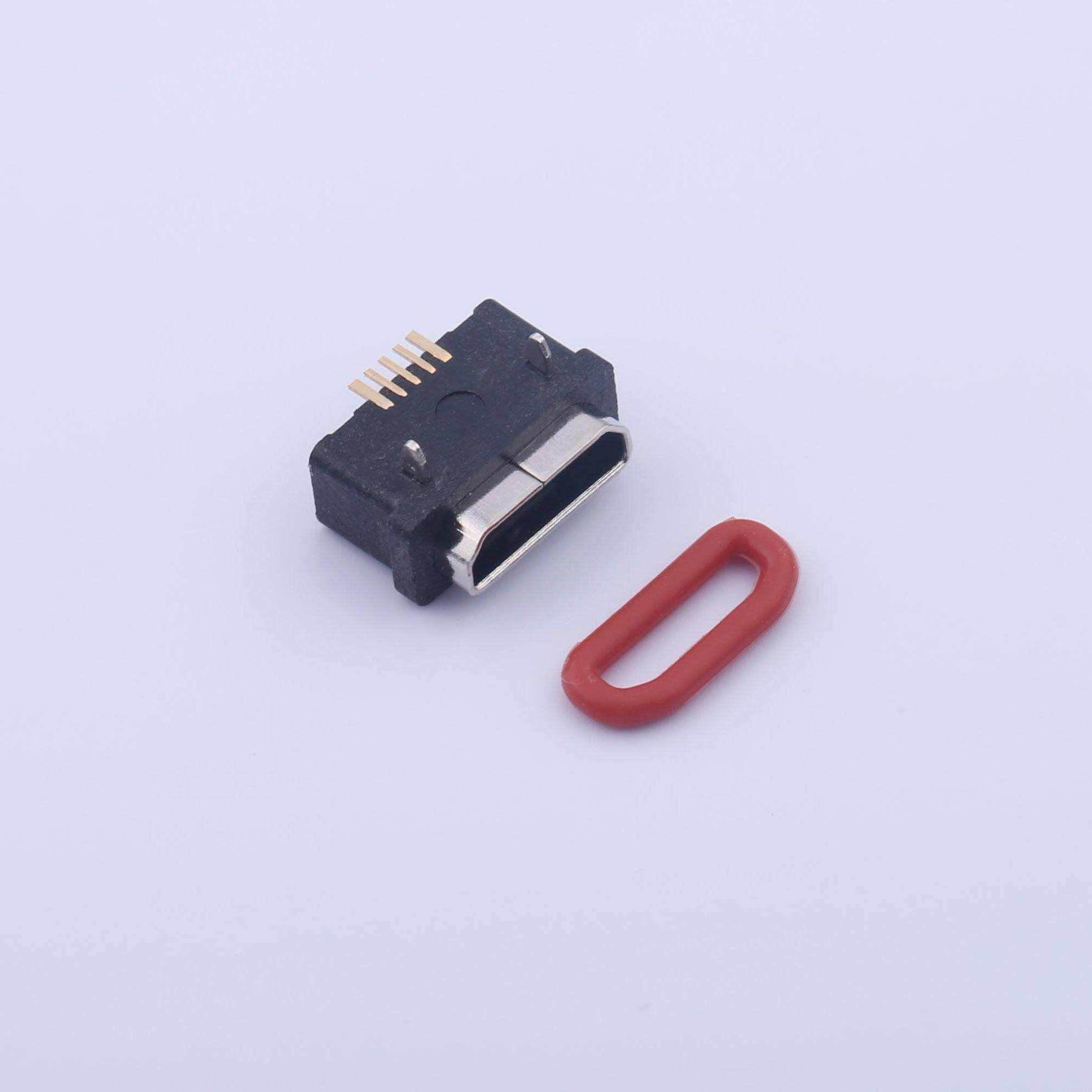 原装U-E-M5SS-W-3全新Micro-B 母座 卧