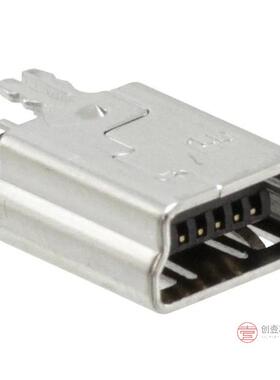 原装1734753-1全新CONN RCPT USB2.0 MINI B VERT正品