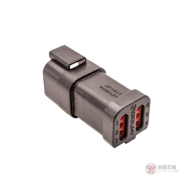 原装AT04-6P-EC01BLK全新CONN RCPT 6POS 14-20AWG