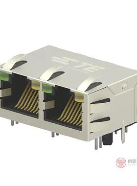 原装5-2301996-7全新CONN JACK 2PORT 1000 BASE-T