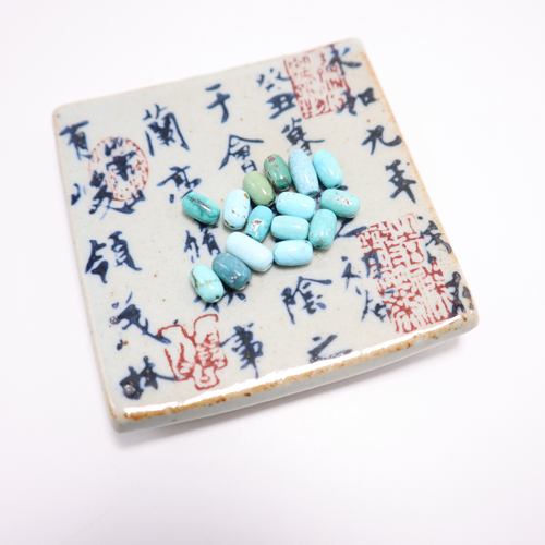 一物一图绿松石原矿无优化桶珠