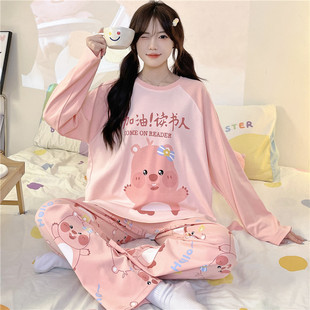 睡衣女春秋季纯棉长袖长裤大童女孩学生甜美公主家居服2026年新款