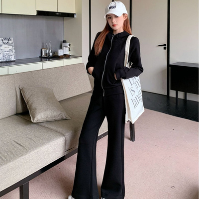 时尚韩版秋冬新款宽松休闲套装女