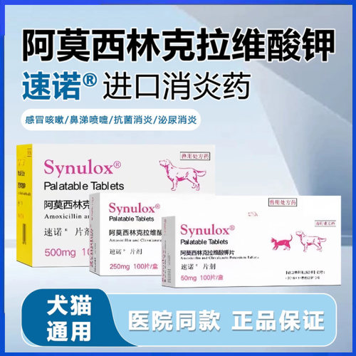 速诺猫狗感冒咳嗽猫鼻支消炎片
