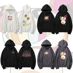 blackpink金智秀珍妮朴彩英LISA同款卫衣服宽松薄加绒上衣春秋冬