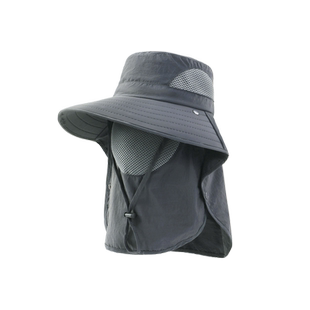 夏季全方位防晒帽渔夫帽男款大帽檐户外速干透气登山帽子防紫外线