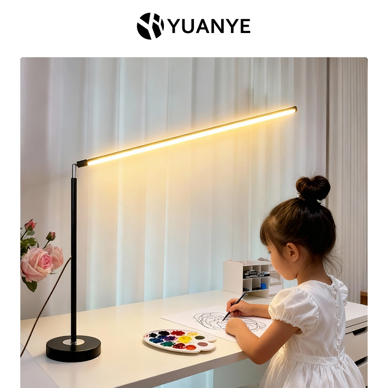 儿童台灯超亮长臂护眼学习专用学生宿舍书桌面立式led插电智能灯