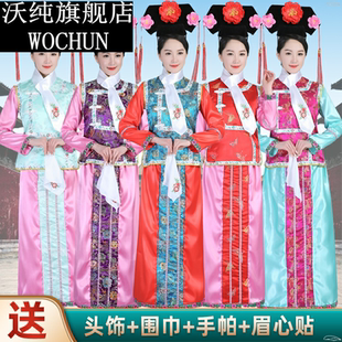 清朝古装服宫廷满族还珠服装旗服皇后妃子甄嬛传演出服装