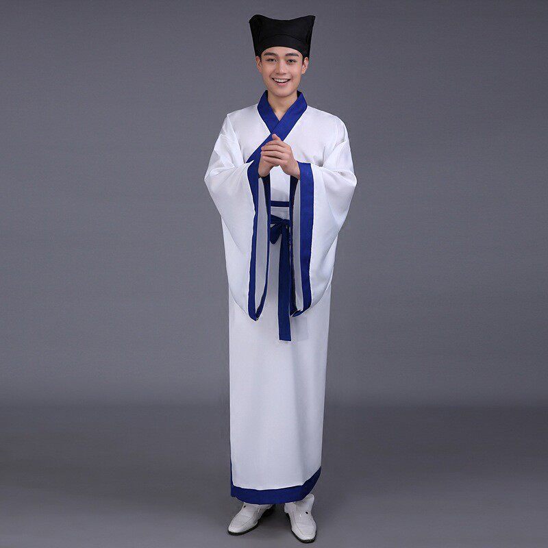 古装书生服装古代民族演出服唐装汉服男式中国风秀才装演出服