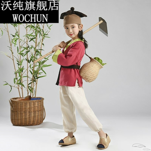 六一小书童儿童司马光砸缸宝宝男童国学服幼儿汉服女童服装演出服