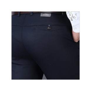 成年男是老爸休闲直筒长裤子40有弹性男装中年人体闲裤男裤50多岁