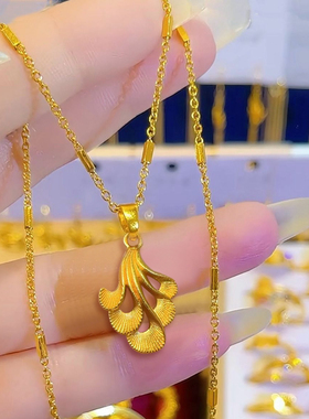 星光链凤尾花项链时尚气质锁骨链