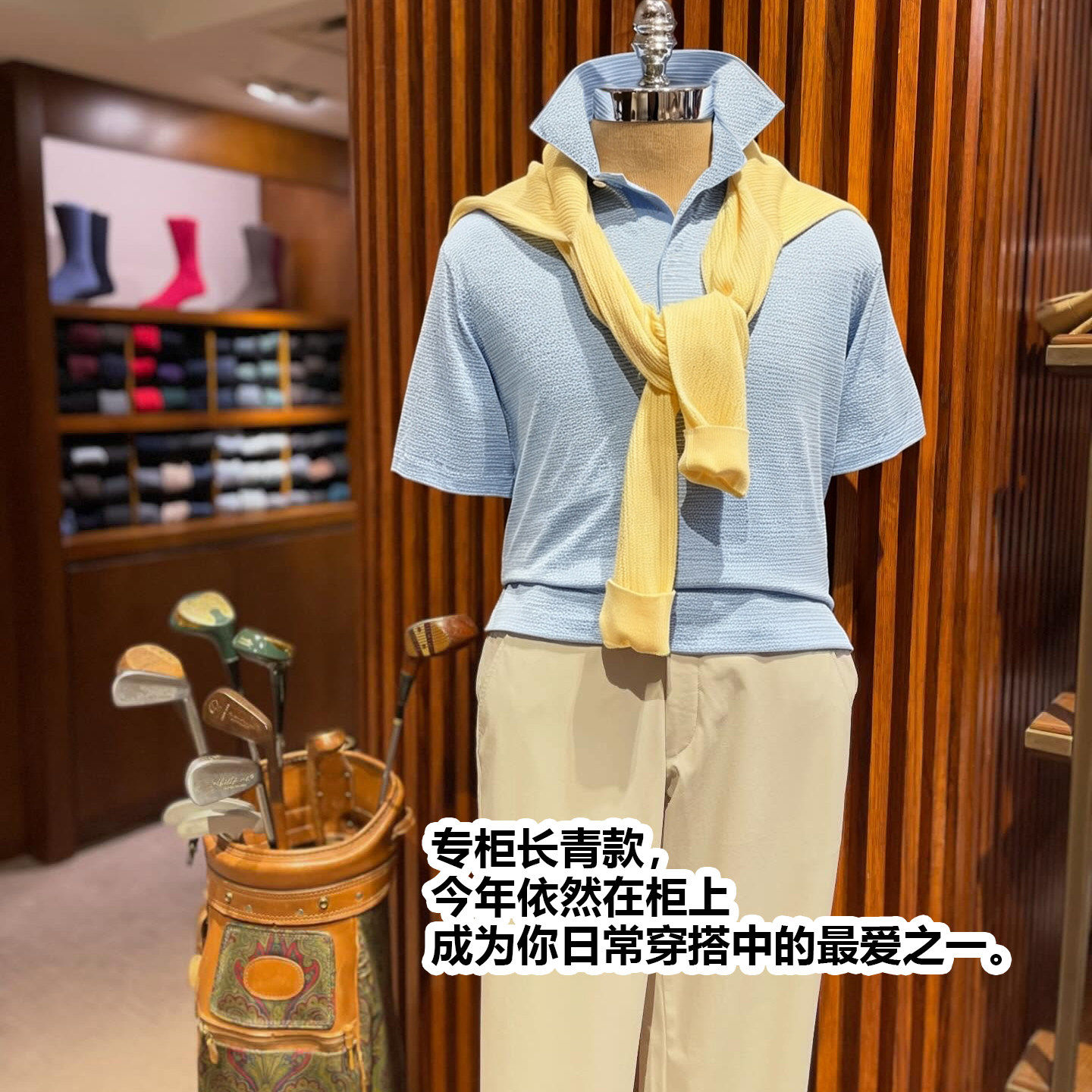 Old Money意奢老钱风松弛感腔调海鸥领水洗棉亚麻POLO衫男短袖T恤