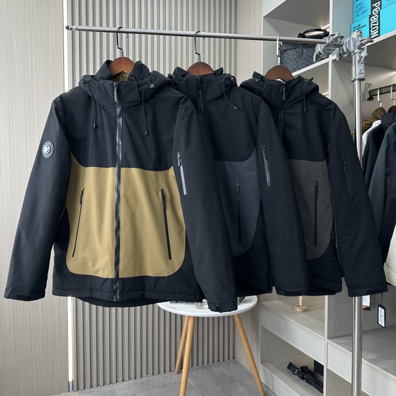 男士户外冲锋衣冬季防寒服大码外套防风防水加绒加厚棉衣夹克