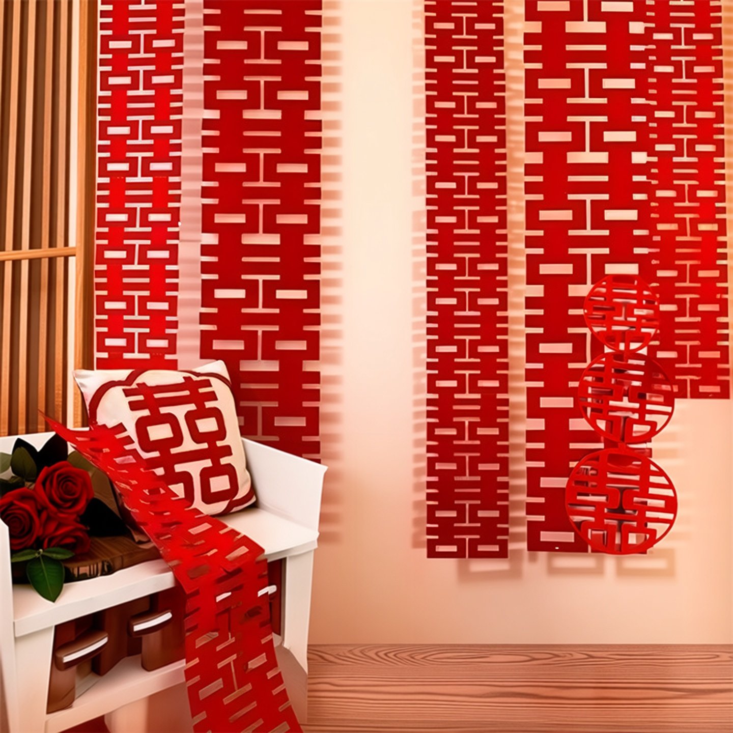 长条喜字结婚婚房布置用品农村室内外背景墙婚礼囍字贴纸装饰,节庆用品/礼品,喜字/剪纸/贴纸,淘宝优惠券,粉丝福利购,淘宝优惠卷