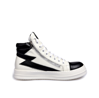 18欧美新款高帮鞋真皮厚底舒适男靴个性街舞运动鞋韩版系带休闲鞋