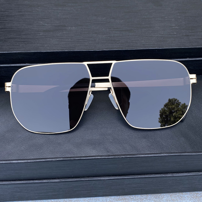 马登无螺丝平面时尚非偏光太阳眼镜男高清尼龙墨镜超轻开车驾驶镜