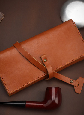 FIREDOG美式烟斗包复古多功能便携烟草烟丝保湿袋烟具配件包男士