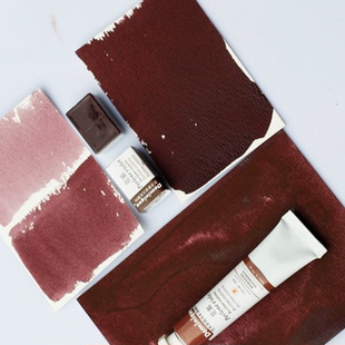 苝紫 PV29 透明浓郁棕紫多米尼格艺术家系列水彩颜料全块管装