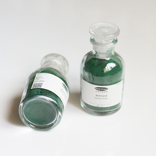 维多利亚绿 油画坦培拉水彩壁画国画单一色粉不透明绿色颜料耐光