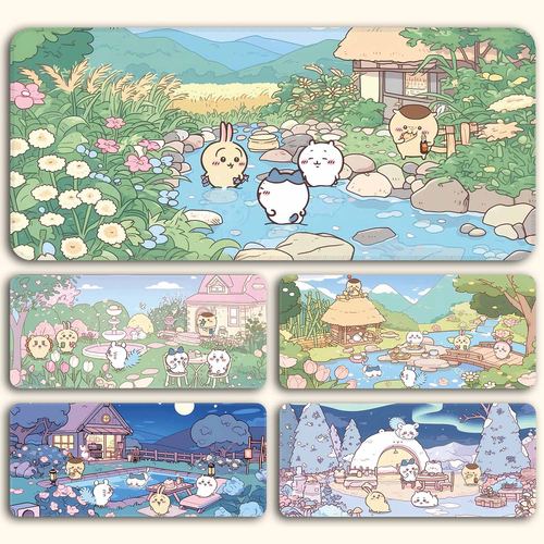 鼠标垫超大chiikawa办公电脑桌垫