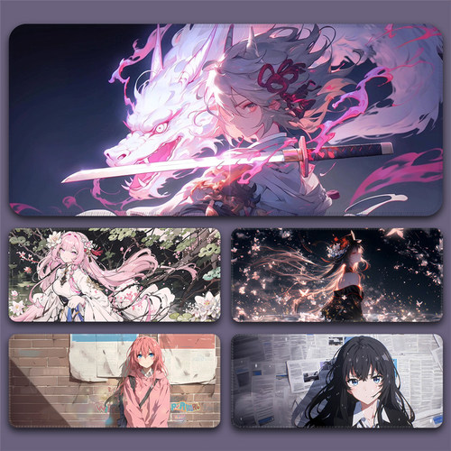 动漫男生电竞游戏加厚锁边鼠标垫