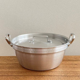 【中尾铝业】 厚板捶纹铝制料理锅 深受专业人士喜爱 Nakao N-38