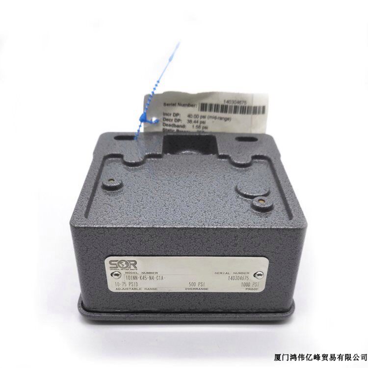 美国SOR索尔压力开关 BH-023034--023 液压开关 6LC-K2-N4-C2A-CL