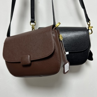 感小众秋冬森系复古风小方包设计感翻盖单肩斜包韩版时尚斜挎包女