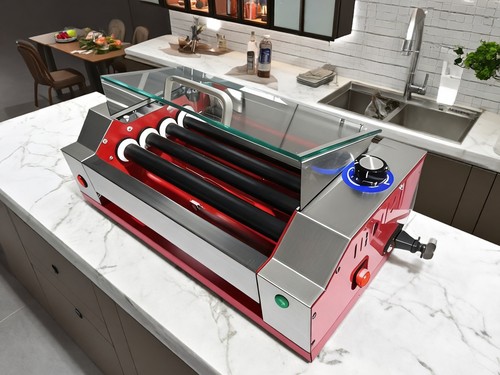 迷你家商用特氟龙不粘管台湾热狗丸子烤肠机免洗管内加热自动恒温