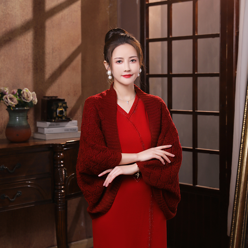 春秋针织披肩韩版大码宽松女开衫