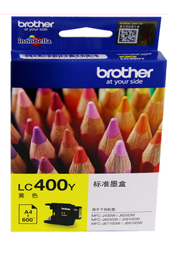 兄弟LC400打印机彩色墨盒 MFC-J6710DW MFC-J6910DW MFC-J625DW MFC825DW J430W J5910DW黑色打印机墨盒